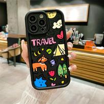 Telefono dėklas, skirtas iPhone 16 13 11 Pro Max iPhone 11 13 16 Samsung S24 Ultra Samsung A54 Redmi note 12 11 Infinix Case iPhone 16 Pro Max ryškiai rožinės spalvos
