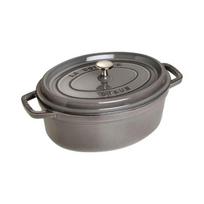 Cocotte - STAUB - Ovale - Ø 27 cm - Gris graphite - 3.20 litres pilka