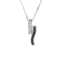 Collier - Damia - Argent Massif Rhodié 925 - Oxyde de zirconium - Longueur 42 cm - Femme balta