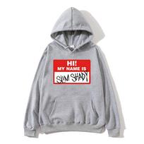 Eminem Hoodie Long-sleeved Hooded RAPPER Sweatshirt for Autumn Graphic Printing Casual Clothing Ropa Hombre Comfortable Hoody XS pilka spalva