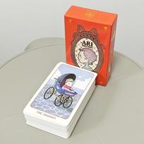 Ari Baby Tarot 10,3*6cm: 78 vnt. Linksmų įnoringų, mielų kūdikių animacinių filmukų kortelių, stebuklinga ir intuityvi 78 kortelių taro kaladė red