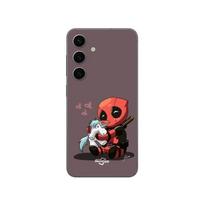 Coque Samsung Galaxy S24 plus Bébé Deadpool avec Licorne Maniacase