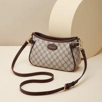 Luxury PVC Crossbody Bags For Woman Vintage Printed Ladies Handbags Mother's Gift Versatile Female Shoulder Bags  New beige