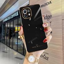 Luxury Ring Holder Case For Xiaomi Mi 11 Lite 5g Ne 11lite 4g 11t Pro Plating Silicone Stand Cover Xiomi Mi11 T Xiaomi11 for mi 11T gray