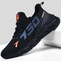 Madingi bateliai sportbačiai vyrams Laisvalaikio kvėpuojantys tinklelio mados Bėgimo sportiniai bateliai vyrams Vaikščiojimo bėgiojimo bateliai Zapatillas De Hombre 44 juoda