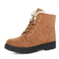 Fashion Women Boots Warm Fur Ankle Boots For Women Winter Shoes With Heels Snow Boots Winter Botas Mujer 2024 Women's Low Heel Boot 35 geltona