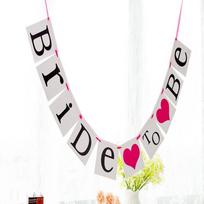 BRIDE TO BE Bunting Garland Banner Hens Night Wedding Party Photo Prop Decor white