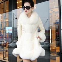 Autumn and Winter Plus Size Ladies Slim Hooded Padded Thickened Medium-length Loose Round Neck Jacket Casual Comfortable Warm Outerwear 6XL white