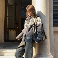 New Autumn and Winter Cashmere Hooded Cardigan Sweaters Women Fashion Thickened Long Sleeve Women's Cardigans Jacket Vintage Loose Lady Sweater 25418 S