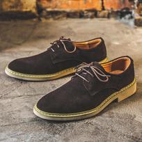 Fashion 2024 Spring Suede Leather Men Shoes Oxford Casual Shoes Classic Sneakers Comfortable Footwear Dress Shoes Flats Zapatos Hombre 6 ruda