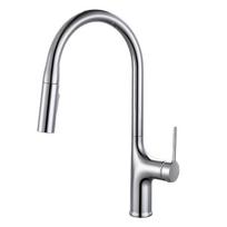 Deck Mounted Kitchen Faucet Pull Out Mixer Tap Bagnolux Gun Gray Brass Two Function Single Handle Hot and Cold Water Crane gray
