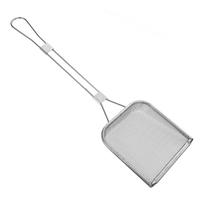 Oil Residue Pasta Drainer Ladle Air Fryer Metal Spoons Cooking Skimmer 304 Stainless Steel Colander Strainer 44.00X13.00X4.00CM sidabras