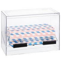 Self- Straw Box Holder Dispenser Storage Case Restaurant for Reusable Pressing Container white
