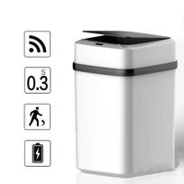 Išmani šiukšliadėžė virtuvei, voniai, perdirbimui, su automatiniu jutikliu, elektrinė, vandeniui atspari, 13L balta