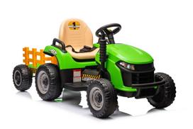 Vaikiškas elektrinis traktorius Lean Toys BBH-030, žalia sp.