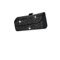 Crystal Car Sunglasses Holder Case Holder Cup Holders Auto Sunglass Box Clip Rhinestone Car Bling Accessories for Woman juoda