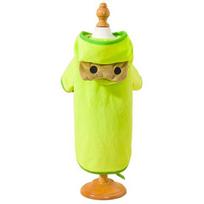 Pet Clothes Fashionable Cartoon Frog-shaped Pet Coat Button Design Comfortable Warm Dogs žalia