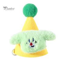 Pet Cat Dog Felt Hat Adjustable Elastic Band Cartoon Shape Bow Tie Stylish Cats Puppies Rabbits Stars Ducks Decoration Pet Birthday Party Costume žalia