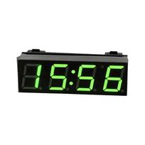 New Mini Car Digital Clock Thermometer Voltmeter 3 Accessory LED Interior 1 In Electronic Voltmeter Display Digital Timer W5E3