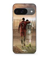 Coque - MANIACASE - Google Pixel 9 - Souple - Noir - CRISTIANO RONALDO MESSI GOAT juoda