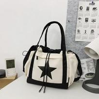 Personality Women Crossbody Bag Wholesale Large Capacity Couple Shoulder Bag New Casual Nylon Tote Bag Luxury Drawstring Handbag gray