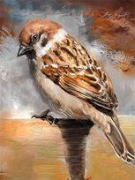 5d Diamond Painting New Bird Embroidery Mosaic Animal Faucet Cross Stitch Square/round Home Decor Full Round 20x30CM pink
