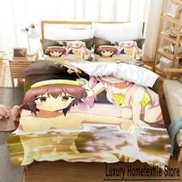 3D Anime Toji no Miko Kanami Etou Bedding Set Duvet Cover Bed Set Quilt Cover Pillowcase Comforter king Queen Size Boys Adult 70x133cm 2pcs