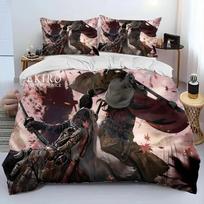 3D Print S-Sekiro Shadows Die Twice Game Bedding Set Duvet Cover Bed Set Quilt Cover Pillowcase Comforter king Queen Size EU Single 135x200cm