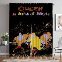 Queen Window Curtain for Room 2 Panel Shades Modern Living Room Curtains Halloween Decoration Tulle for Bedroom Partition Camera W60xH90cmx2pcs-CL