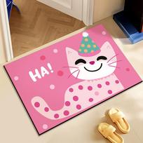 Cartoon Can Love Bathroom Mat Household Toilet Absorbent Non-slip Quick Drying Mat Bathroom Door Mat Carpet 40 * 60cm diatom mud brown