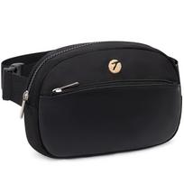 Moteriškas „Fanny Pack Trend“ lauko laisvalaikio vaikščiojimas į darbą ir atgal Madingas krūtinės krepšys Moteriškas vienspalvio dizaino „Sense Crossbody“ krepšys juoda