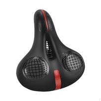 Bicycle Saddle Seat, Padded Memory Foam Comfortable Black and Red black