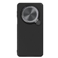Huawei Mate 70 telefono dėklas Nillkin CamShield Prop magnetinis kietas PC+TPU apvalkalas smūgiams atsparus galinis dangtelis Huawei Mate 70 juoda