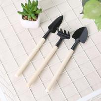 Plant Potted Bonsai Tool Gardening Kit Shovel Flower Pot Mini Spade Rake Wooden Handle Balcony Planting Tools 1Set