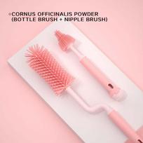 Silicone Bottle Cleaning Brush Baby Pacifier Straw Scrubber Small Brush 360 Degree Glass Cup Washing Kitchen Cleaning Tool Set pink