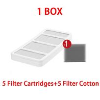 Pet Water Dispenser Filter Element Professional Filterate Micro Porous Filter Cotton Absorb Odors Cat Dog Watering Accessories white
