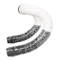 Double Color Matching Road Handlebar Tape Sweat-absorbent Anti-slip Leather Handlebar Tape Anti-slip as the picture white
