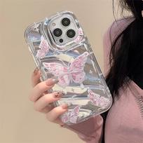 Mobiliojo telefono dėklai iPhone 11 13 XR 15 Pro Max 12 14 Pro Max dėklas iPhone 16 7 Plus 8 Plus XS Max 6 15 Plus Lazerio bangų raštas Apsaugantis nuo smūgių Vandeniui atsparus iPhone 6&6S gryna