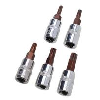 Patikimi Torx atsuktuvų antgaliai įvairioms reikmėms T15 T40 5 vnt.