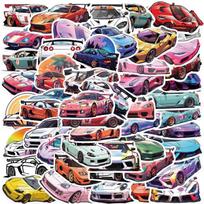 Lenktyninio automobilio grafiti lipdukai, vandeniui atsparūs lipdukai nešiojamiesiems kompiuteriams, gitaroms, bagažui, dviračiams, riedlentėms, 50 vienetų
