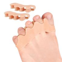 Toe Valgus Separator Five Toe Separation Toe Care Clamp Orthotics 1 pair smėlis