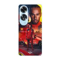 Coque pour Oppo A60 Lewis Hamilton Scuderia Ferrari F1 officiel Maniacase juoda