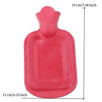 Hot Water Bottle Rubber Bag Cute Cartoon Winter Warm Relaxing Safe Heat Cold Large Hot Water Bag Hand Feet Warmer Girls Pocket pink