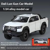 1/24 Great Wall Motor POER Lydinio Pikapo Automobilio Modelis Metalinis Bekelės Automobilis Naujas Modelis 1/24-Size:21*8*7.8cm geltona