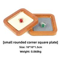 Wood Jewelry Tray Luxury Props Bracelet Earrings Showcase Storage Stand Ring Necklace Organizer Display Ornaments Accessories Trinkets Showcase Tray Beige style