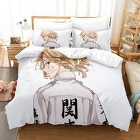 Anime Bedding Sets Tokyo Revengers USEuropeUK Size Quilt Bed Cover Pillow Case 2-3 Pieces Sets Adult Children Duvet Cover 70x133cm 2pcs