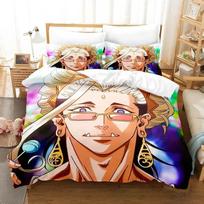 Record of Ragnarok Bedding Set Single Twin Full Queen King Size Bed Set Adult Kid Bedroom Duvetcover Sets 3D Anime Bed Sheet Set AU Single 140x210cm beige