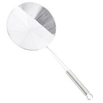 Hot Pot Scoop Oil Strainer Spoon Kitchen Tool Colander Mesh Wire Fine Cooking Spider Slotted Fryer Stainless Steel Filter 37.5X14X3CM white