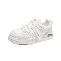 Hong Kong Style Thick Sole Small White Shoes for Women in Spring and Autumn Breathable Student Color Matching Sports Board Shoes 35 beveik baltos spalvos