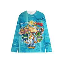 Kazoom Kids Crewneck Sweater Shirts Super Zings Anime Children Hoodies Superzings Spring Autumn Crew Neck Sweatshirts Kids Clothes Gift 100 balta